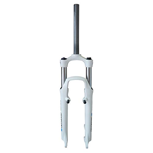 Horquilla de suspensión para Bicicleta de montaña, 66 cm, 2,8 cm, amortiguación de 100 mm, Color Blanco y Negro, SUNTOUR XCM HLO