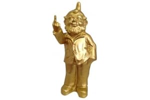 Ottmar Hörl Gartenzwerg mit Stinkefinger Ottmar Hörl, gold, 37 cm