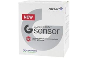 MENARINI DIAGNOSTICS Strips Glucocard G Sensor For Blood Sugar 50 Pieces