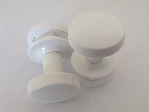 2 Stück Weiss Handtuchhalter Bademantelhalter Handtuchhaken Handtuchaufhänger für Badheizkörper - 2