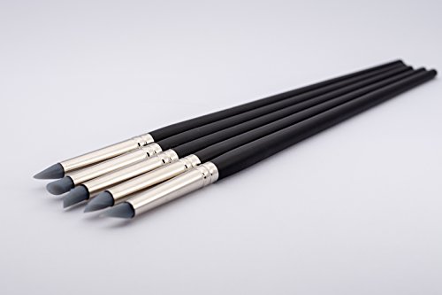 dekofee Silikon Modellierpinsel fein 5er Set - 3