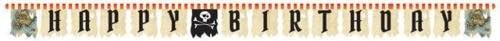Creative Party Pirates Map Happy Birthday Jointed Party Banner