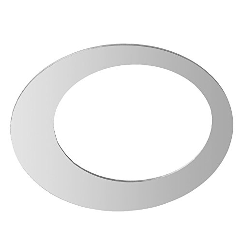 Demiawaking 24Pcs Schöne Abnehmbare 3D DIY Kristall Kreise Aufkleber Spiegel Wandaufkleber fuer Schlafzimmer ,Kinderzimmer, Wohnzimmer, Haus Dekor Silber (10) - 7