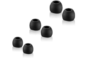 Thetransporter - 18 X Black Replacement Silicone In-Ear Earphone Headphone Earbuds Tips Gels Rubber Spare Mixed Size…
