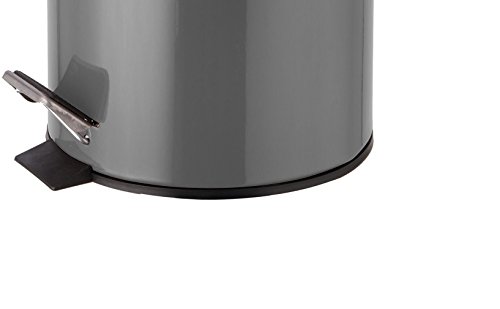 Tret-Abfalleimer, 3 Liter – Ideal für Daheim – Badezimmer – WC grau - 3