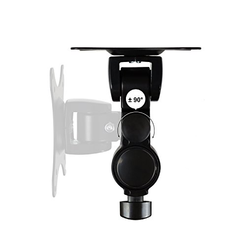 eSmart Germany TV-/Monitor-Tischständer 25 – 76 cm (10 – 30 Zoll) neigbar VESA 75 x 75 bis 100 x 100 neigbar + schwenkbar + drehbar + Pivot-Funktion Schwarz Montagelöcher am TV max. 100 x 100 mm (Breite x Höhe) - 5