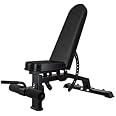 Miracle Fitness Heavy Duty Multi Position Adjustable Bench - Flat/Incline/Decline- 400 LBS Capacity
