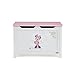 Disney Minnie Mouse Toy Box (White with Pink Trim)