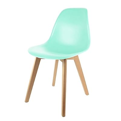 THE HOME DECO FACTORY Chaise enfant scandinave bois et polypropylène