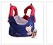 Moolecole Handheld Baby Toddler Breathable Walker Harnesses Kid Safe Adjustable Learning Walk Safety Reins Aid Walking Wings Navy Blue