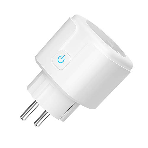 Prise Connectée WiFi - 16A Prise Intelligente Compatible avec Amazon Alexa Google Home IFTTT Contrôle de Télécommande, voix et Application Fonction de Programmateur (1)