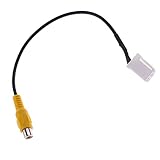 Material: ABS Homyl 1 x Stecker auf Buchse Rückfahrkamera Adapter Video Kabel für Autos Lkws Pkw