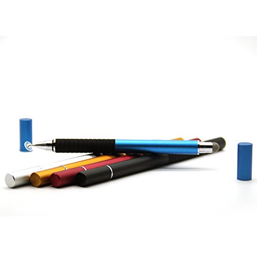HuntGold Doppel Spitze Stoff + Feine Runde Dünne Spitze Kapazitiv Touchscreen Eingabestift Königblau - 3