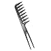 Ularma 10Pcs Black Pro Salon Hair Styling Hairdressing Plastic Barbers Brush Combs Set