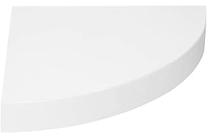 5 FIVE SIMPLY SMART Five - Étagère d'angle Murale Flottante Blanc 25 x 25 cm Fixations Invisibles