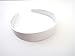 Wide Satin Headband Hair band Alice Band (White)