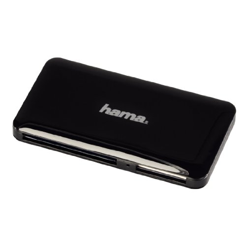 Hama Kartenleser "Slim", UDMA/UHS-I fähig, (u.a. microSD/SDHC, SD/SDHC, CF Typ I, MMC, USB 3.0), schwarz