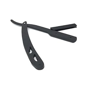 WSV- Straight Cut Throat Razor Traditional Manual Barber Men Stainless Steel Handle Stainless Steel Shaving Razor-by… - Image 4