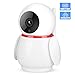 Price comparison product image ASHATA Home Security Camera, Penguin-shaped ONVIF 1080P HD WiFi IP Cloud Wireless Security Camera with Night Vision/Two Way Intercom for Family/Shop/School/Supermarket/Factory (White)