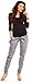Zeta Ville Pregnancy Maternity Cotton Shiny Fabric Harem Trousers w/ Pockets 040 (UK 12/14, Grey)