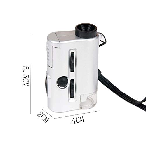 Preisvergleich Produktbild Aqingnian Lupe 30-fach 60-fach Lupe Multifunktionslampe Mini-Mikroskop Lesewartung