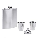  Frasco portátil de la cadera del acero inoxidable 7oz con la caja como la botella honesta de la botella del frasco del whisky del regalo Wisky Jerry puede