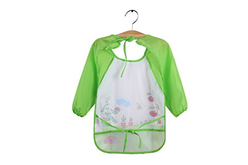 WeiterVor 5-Pack Wasserdicht Babylätzchen Langarmlätzchen mit Auffangschutz 0-3 Jahre - 2