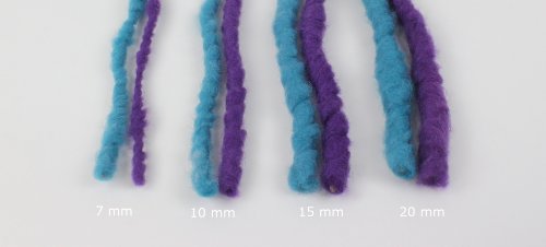 Dekoband Kordel Wollkordel Schleifenband Geschenkband 10 mm, 10 m (enzianblau uni 25) - 3