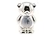 Christening Gift Silver Plated Blue Enamelled Teddy Money Box