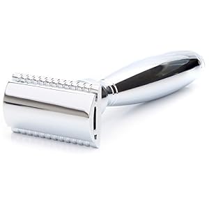 Double Edged Safety Razor for Men's Shaving with ergonomic handle and chrome finish, in presentation box. Style - Eagle… - Image 3