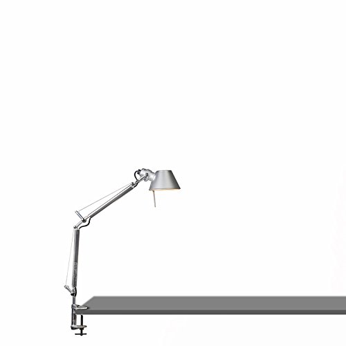 Preisvergleich Produktbild Artemide Design / Industrie / Industrial / Modern / Artemide Tolomeo tavolo micro clamp / Innenbeleuchtung / Schlafzimmer / Nachttischleuchte Aluminium Rund LED geeignet E14 Max. 1 x 60 Watt