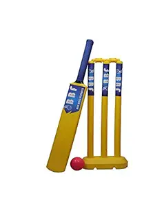 Big BRO Fitness Plastic Cricket Size 3 Age 8 Years Kids Boys,Plastic Cricket kit