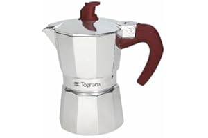 Tognana Extra Style, Caffettiera Moka, 1 Tazza, Alluminio, Grigio