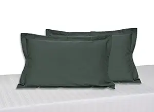 Swayam Deal Collection 2 Piece Cotton Pillow Cover - Steel Grey