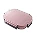 Produktbild JIAYIBAO Bento Box Edelstahl Schüler Lunch Box 3 Farbe (Farbe : Pink)