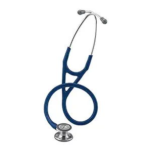 3M Littmann Cardiology IV Diagnostic Stethoscope, Standard-Finish Chestpiece, Navy Blue Tube, Stainless Stem and Headset, 27 inch, 6154