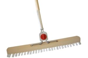 BESEN - SCHRUBBER - BÜRSTEN Schrubber PPN 40 cm Weiss - 4-Loch (1 Stück, MIT Stiel)