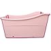 Produktbild HUANGDA Faltbare Tragbare Travel Spa Fußpflegewanne - Größe 95 (L) X 56 (H) cm - Entspannung Einweichen Badewanne Erwachsene Badewanne Gepolsterte Badewanne Kunststoffeimer. (Color : Red)