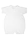 White 100% Cotton Boy's Christening Baptism Knit Romper w/Attached Vest 12 Month Size: 12 Months (Baby/Babe/Infant - Little ones)