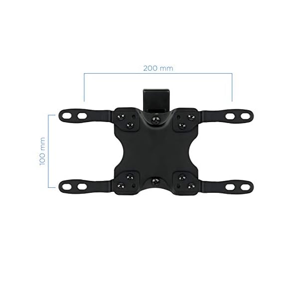 TooQ LP2042TNL-B, Soporte Inclinable y Giratorio de Pared para Monitor/TV/Led de 13" a 42", Distancia a la Pared 60mm Hasta 190mm, Inclinación Hasta -12º, Negro - Image 5