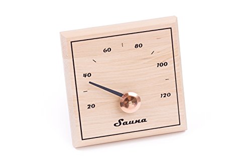 Sauna Set – 4-teilig: Saunakübel / Saunaeimer, Schöpfkelle, Saunathermometer und Sanduhr (Pinetta) - 5