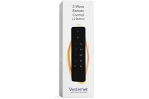 Vesternet Z-Wave 12 Button Smart Remote Control | Trigger Up To 36 Scenes In Your Smart Home Hub | Compatible with Home Assistant, SmartThings & Hubitat