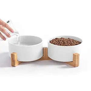 Ihoming Dog Bowl | Food Water Dish for Dogs and Cats, Ceramic Pet Bowl for Food & Water