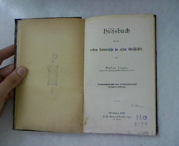 Hilfsbuch für den ersten Unterricht in alter Geschichte.