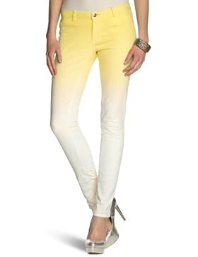 VERO MODA Damen Hose 10091874 FLASH LW COLOR JEGGING - DIP DYE Skinny / Slim Fit (Röhre) Niedriger Bund