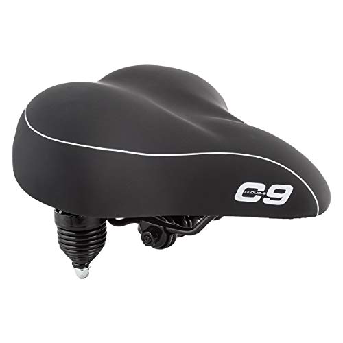 Sunlite Cloud-9 Bicycle Suspension Cruiser Saddle, Cruiser Gel, Tri-color Black by Cloud-9