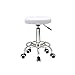 Produktbild HanSemay Round Salon Massagestuhl Verstellbarer Schwenker Hydraulischer Gaslift Hocker für Friseur Maniküre Tattoo Therapie Beauty Massage Spa Salon, Weiß