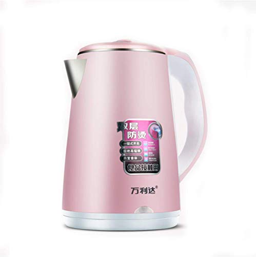 Sczl Eau Bouillante Rapide Bouilloire lectrique - 1,8 Litre Capacit Double Couche Anti-Brlure 304 en Acier Inoxydable 2200W,001