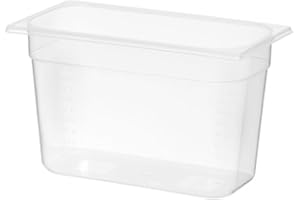 ‎HENDI HENDI Gastronormbehälter, Temperaturbeständig von -40° bis 80°C, Skalierung, Geruchs- und geschmackneutral, 7,8L, Polypropylen, GN 1/3, 325x176x(H)200mm, Transparent