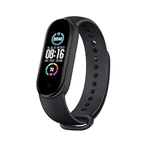 PunnkFunnk M5 Smart Band, Activity Tracker Fitness Band, Sleep Monitor, Step Tracking, Heart Rate Sensor, Kids Smart Watch for Men, Women,Black